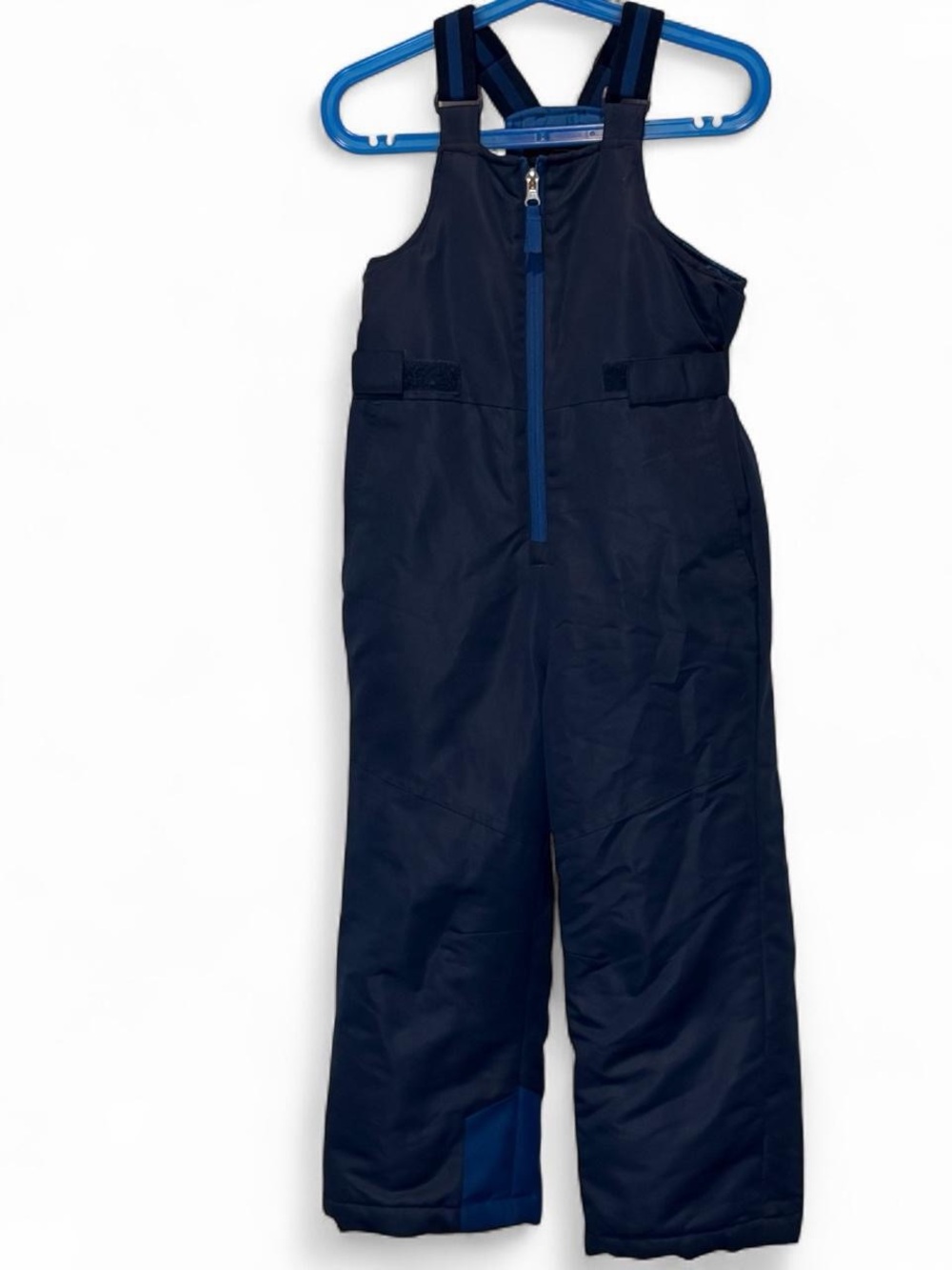 Swiss Tech Kids Navy Snow Overalls Bibs with Blue Trim XS (4-5) NWOT